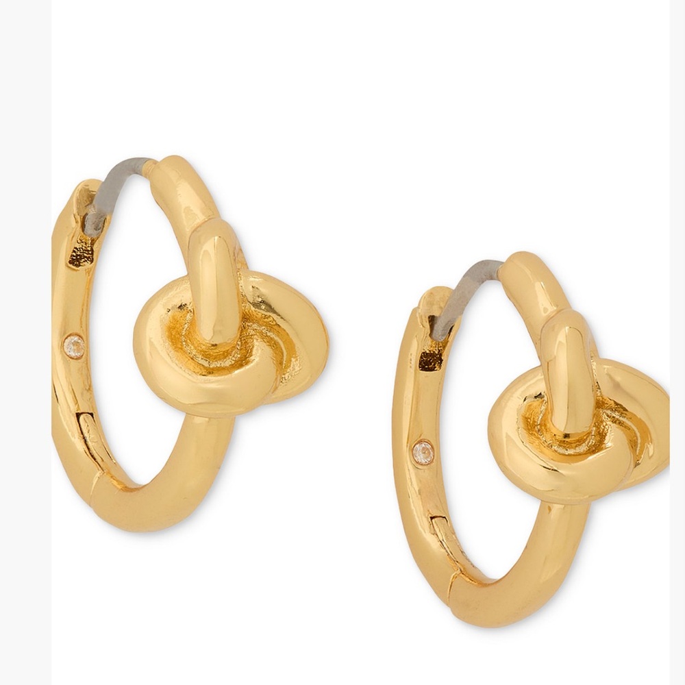 New kate spade new york Huggies Gold Tone Earrings